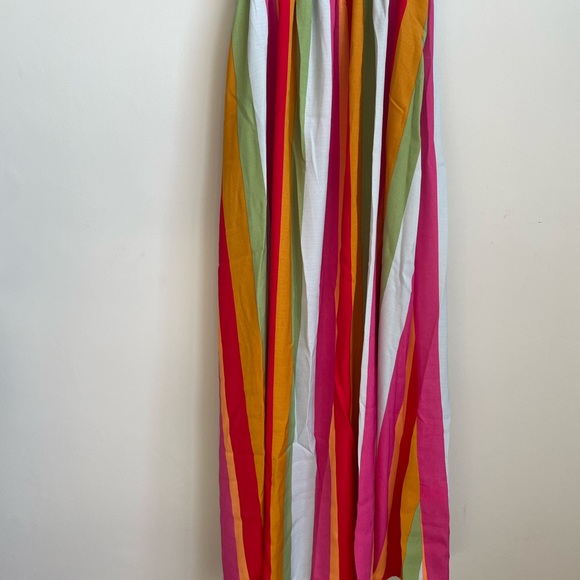 NWT Show Me Your Mumu Fling Midi Dress in getaway stripe. Rainbow colored - Picture 10 of 11